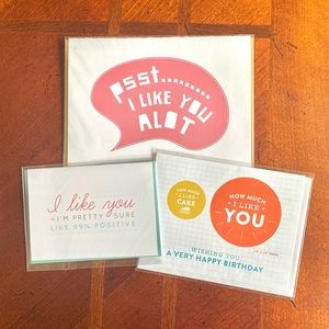 ETSY handcrafted “I Like You” cards